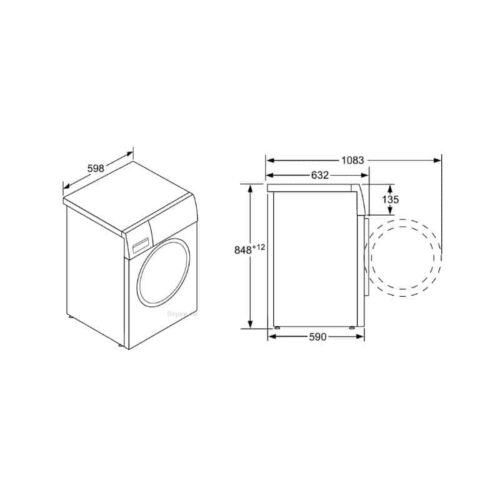 Máy giặt quần áo Bosch WAW28790HK 3 kich thuoc bosch waw28790hk