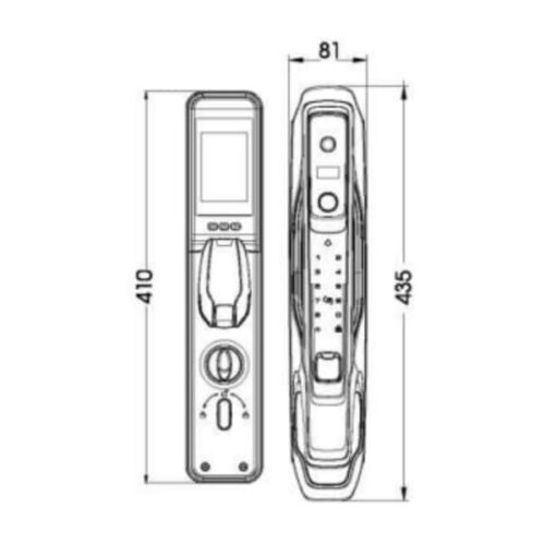 Khóa cửa thông minh nhận diện khuôn mặt FACE ID-3D Demax SL968 GS 3 khoa cua thong minh nhan dien khuon mat face id 3d demax sl968 gs 1