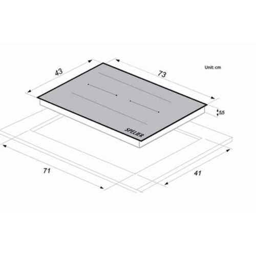 Bếp Từ Đôi Spelier SPE – IC1188 5 kich thuoc bep tu doi spelier spe ic1188