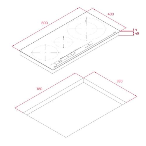 Bếp điện từ Teka IZC 83620 MST BK 112500039 4 kich thuoc bep tu teka izc 83620 mst bk