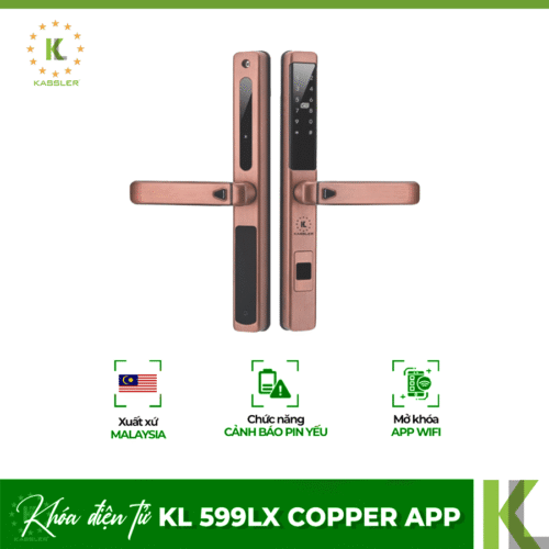 Khóa cửa điện tử Kassler KL 599LX Copper App