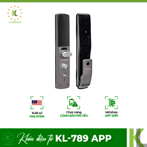 Khóa cửa vân tay Kassler KL-789 APP