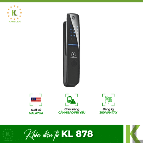 Khóa điện tử Kassler KL 878/ Khóa vân tay