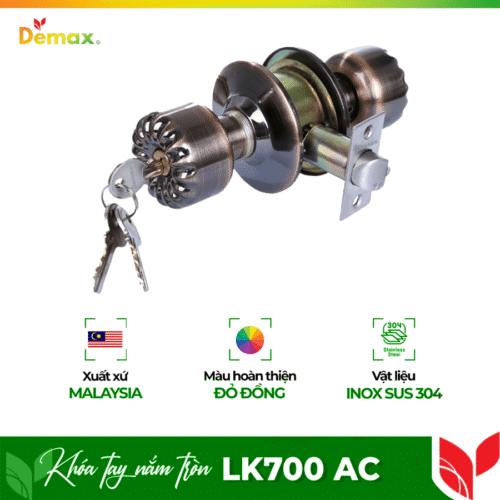 Khóa tay nắm tròn Demax LK700 AC