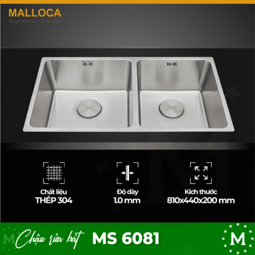 Chậu rửa chén bát Malloca MS 6081