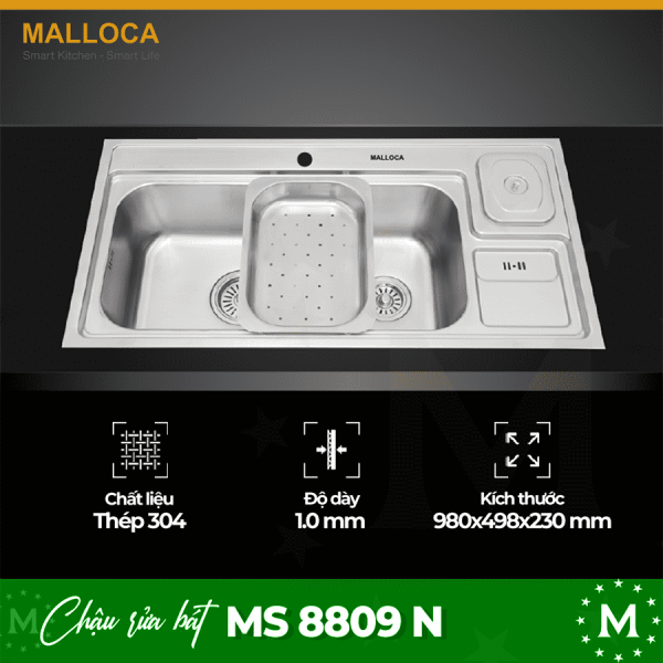 Chậu rửa bát Malloca MS 8809 N 4 ms 8809 n optimized 600x600 1