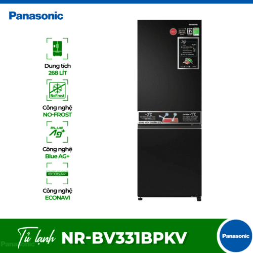Tủ Lạnh 2 cánh Inverter 300 Lít Panasonic NR-BV331BPKV