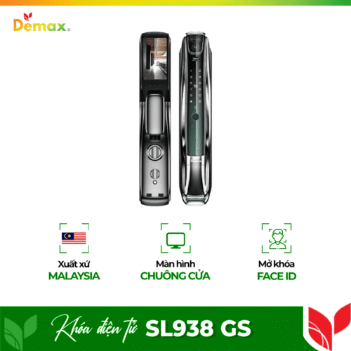 Khóa cửa thông minh nhận diện khuôn mặt FACE ID-3D Demax SL938 GS