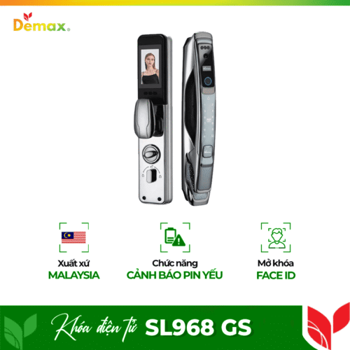 Khóa cửa thông minh nhận diện khuôn mặt FACE ID-3D Demax SL968 GS