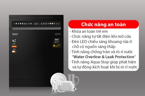 Máy rửa bát LORCA LCI9027SMS07B 5 chuc nang may rua bat lorca lci9027sms07b