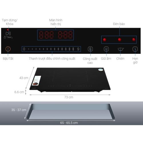 Bếp từ Comfee CIH-44DIL 6 lap dat bep tu comfee cih 44dil