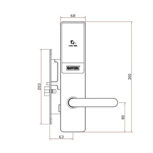 Khóa khách sạn GIOVANI GSL-X303 3 kich thuoc khoa khach san giovani gsl x303