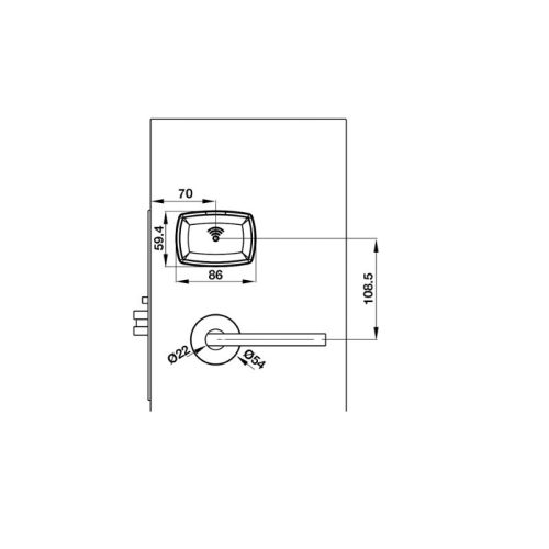 Khoá Hafele tay L - DINR - màu inox PL100 912.20.020 3 kich thuoc kiem soat khoa hafele tay l dinr mau inox pl100 912 20 020