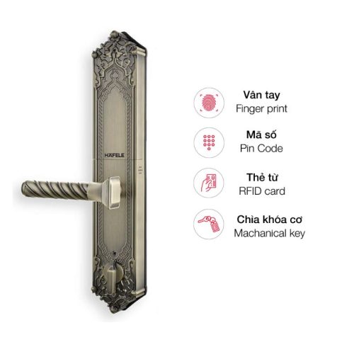 Khóa điện tử Hafele EL10K màu vàng 912.05.317 2 tinh nang khoa dien tu hafele el10k mau vang 912 05 317