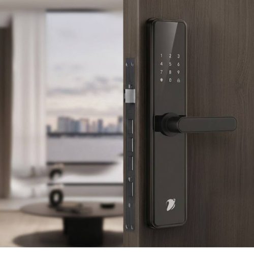 Khóa điện tử VNPT DLWA11 cửa gỗ 4 anh khoa dien tu vnpt dlwa11 cua go