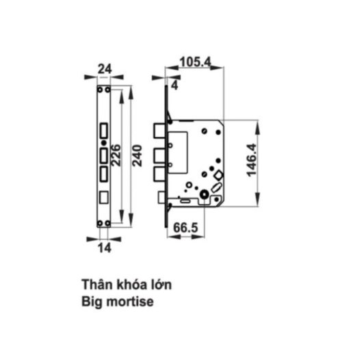 Khóa hotel PL500 cho cửa trượt Hafele 912.20.755 4 o khoa hotel pl500 cho cua truot hafele 912 20 755