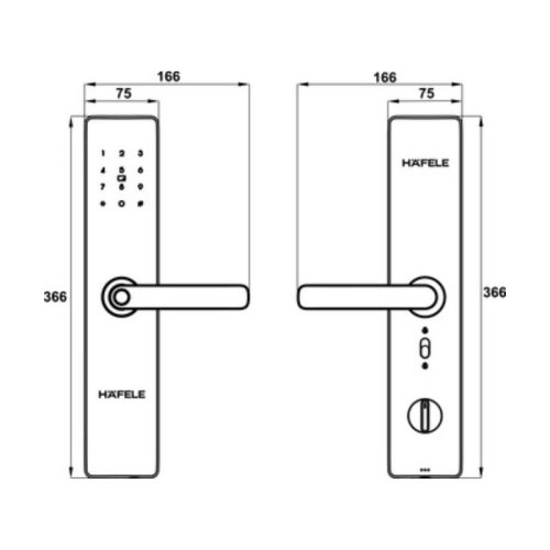 Khóa điện tử AL2402B màu đen Hafele 912.20.692 3 thong so khoa dien tu al2402b mau den hafele 912 20 692 1