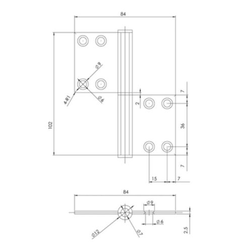 Bản lề nâng hạ Hafele 926.60.900 3 kich thuoc ban le la chiu luc 40kg hafele 926.60.900