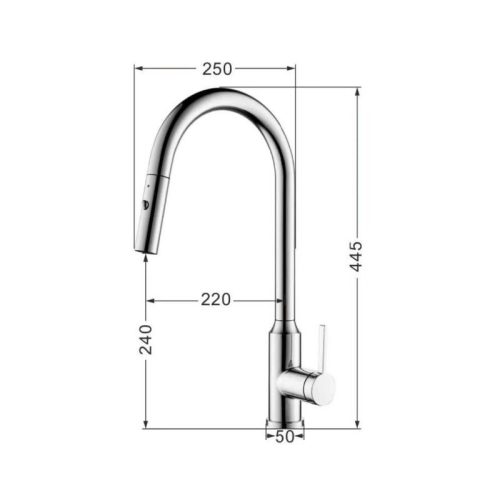 Vòi rửa bát dây rút Nobinox IVY NX202 5 anh thuc te voi rua bat day rut nobinox ivy nx202