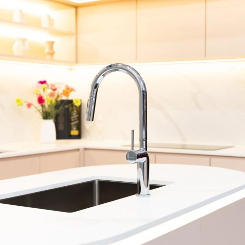 Vòi rửa bát dây rút Nobinox ADORA NX990 3 anh voi rua bat day rut nobinox adora nx990