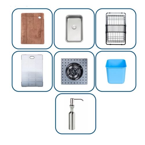 Chậu rửa bát Nobinox LUMIA NJ510B 4 khay chau rua bat nobinox lumia nj510b