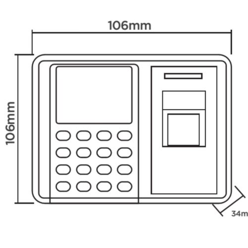 kich thuoc access control hubert hb ac50
