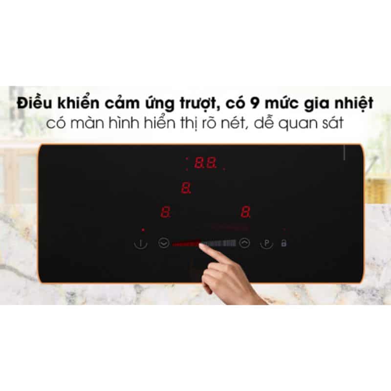Bảng điều khiển bếp từ 3 vùng nấu Hafele HC-I603D 536.61.631 Bảng điều khiển bếp từ 3 vùng nấu Hafele HC-I603D 536.61.631