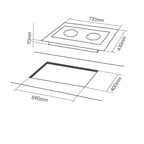 Bếp từ Eurosun EU-T706PLUS 3 Kích thước bếp từ Eurosun EU-T706PLUS