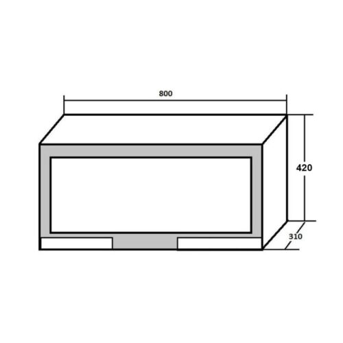 Kích thước máy sấy bát đĩa Napoliz NA-820D
