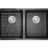 Chậu rửa bát Konox Granite Sink Veloci 760D – Black 1 chau rua bat konox granite sink veloci 760d black