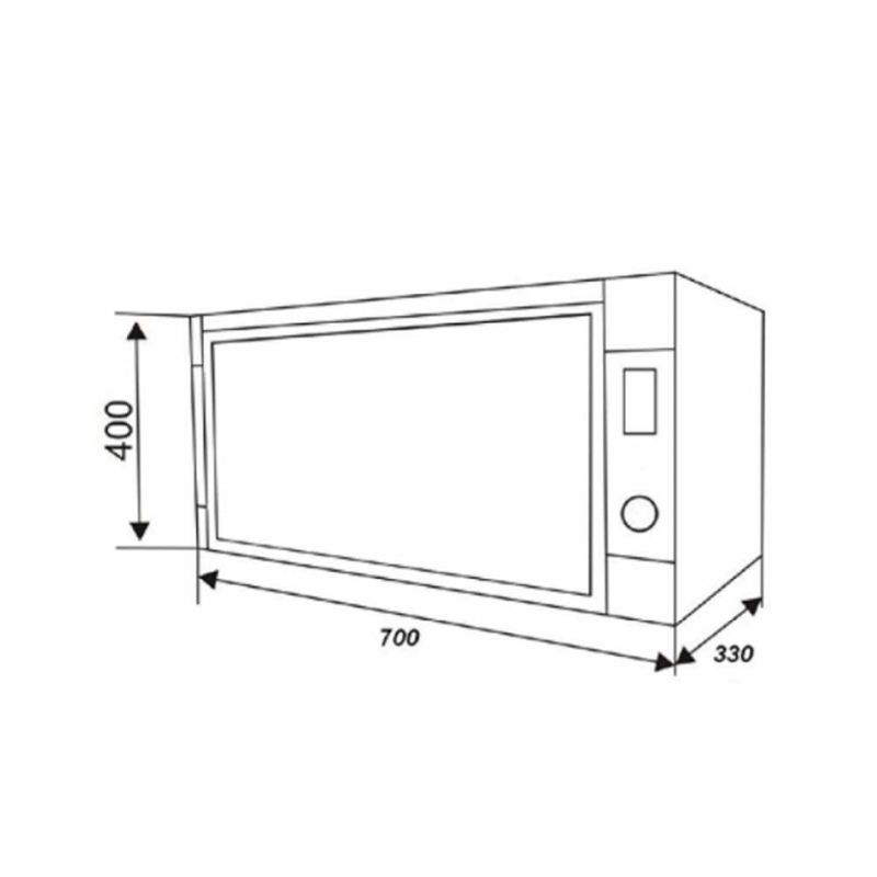 Kích thước máy sấy bát Malloca MDC-33A Kích thước máy sấy bát Malloca MDC-33A