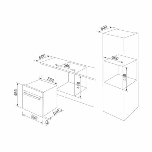 Lò Vi Sóng Malloca MW-40CP 4 Kích thước của Lò Vi Sóng Malloca MW-40CP
