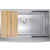 Chậu rửa bát Konox Workstation - Apron Sink KN8051AS Curve 1 chau rua bat konox workstation apron sink kn8051as curve