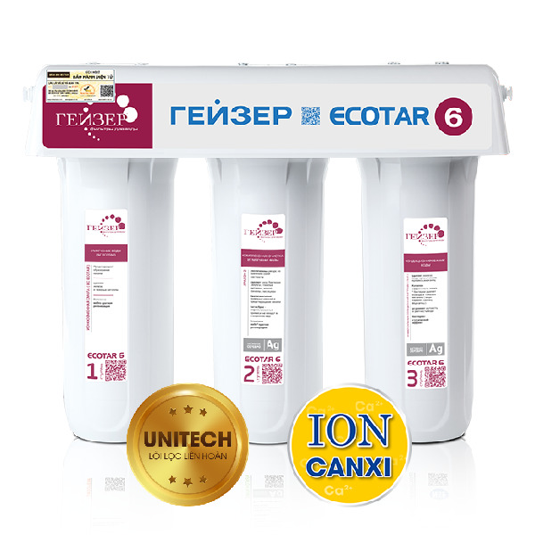 Máy lọc nước Ion Canxi Geyser Ecotar 6 - Geyser Việt Nam ion canxi geyser ecotar 6