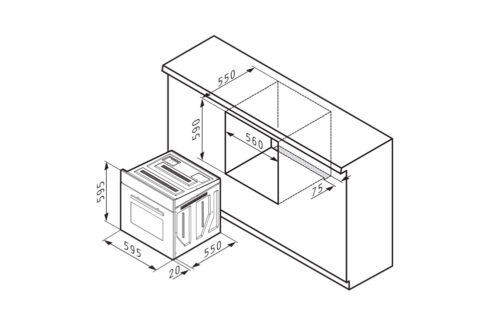 Lò nướng PYRAMIS – 60IN 1007 INOX 4 lo nuong pyramis 60in 1007 inox 1