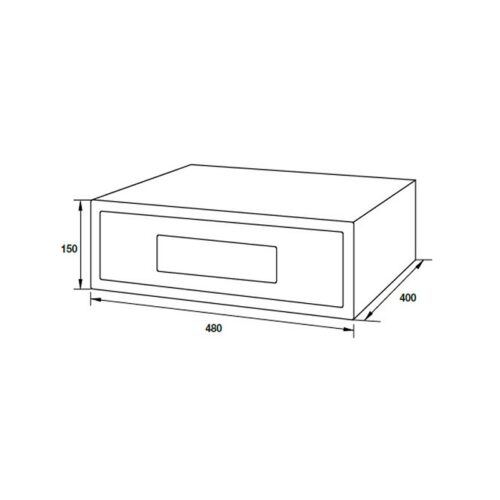 Két sắt âm tủ Hafele 836.28.550 3 Thiết kế của Két Sắt Âm Tủ Hafele 836.28.550