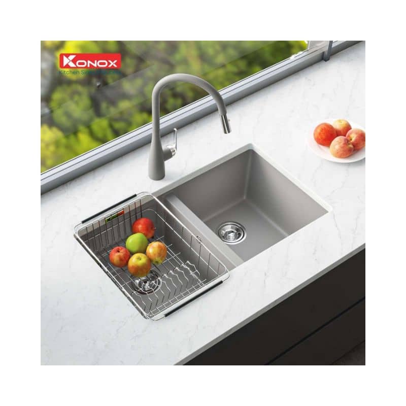 Chậu rửa bát Granite Veloci 760D Grey Chậu rửa bát Granite Veloci 760D Grey