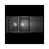 Chậu rửa bát Konox Granite Livello Smart 1160 Black 2 Chậu rửa bát Konox Granite Livello Smart 1160 Black