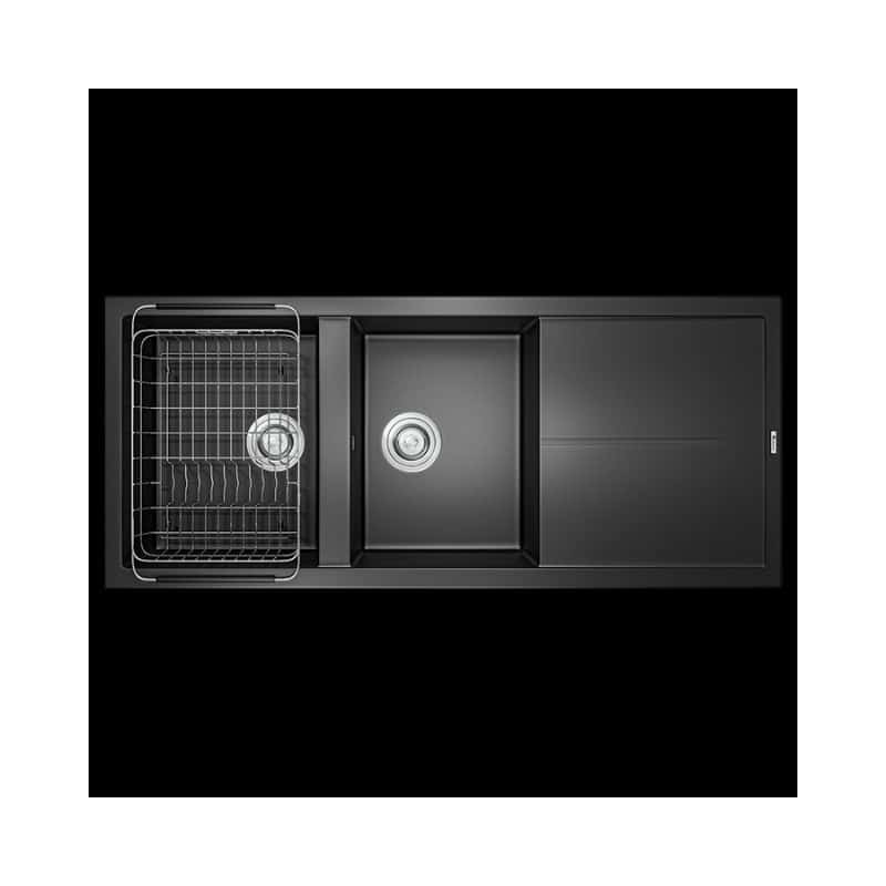 Chậu rửa bát Konox Granite Livello Smart 1160 Black Chậu rửa bát Konox Granite Livello Smart 1160 Black