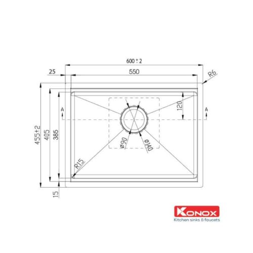 Chậu rửa bát Konox Workstation Undermount Sink KN6046SU 5 Thiết kế của Chậu rửa bát Workstation Undermount Sink KN6046SU