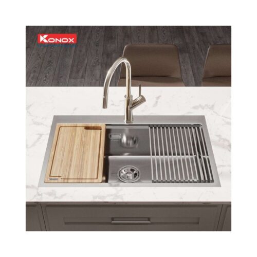 Chậu rửa bát Konox Workstation Sink – Topmount Sink KN8050TS 3 chau rua bat workstation topmount sink kn8050ts 2