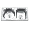 Chậu rửa bát inox 2 hố Gorlde GD-5012 1 chau rua chen bat gorlde gd 5012