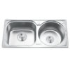 Chậu rửa bát inox 2 hố Gorlde GD-5312 2 chau rua chen bat gorlde gd 5312