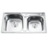 Chậu rửa bát inox 2 hố Gorlde GD-5404 1 chau rua chen bat gorlde gd 5404