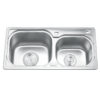 Chậu rửa bát inox 2 hố Gorlde GD-5602 2 chau rua chen bat gorlde gd 5602