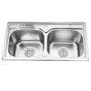 Chậu rửa bát inox 2 hố Gorlde GD-5812 2 chau rua chen bat gorlde gd 5812