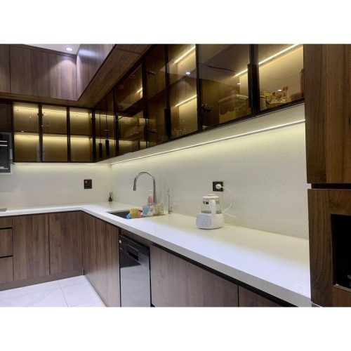 Đá nhân tạo Vicostone Crystal Ivory BQ850 3 Hình ảnh đá nhân tạo Vicostone Crystal Ivory BQ850