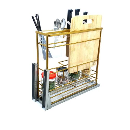 Giá dao thớt nan dẹt mạ Nano vàng BossEU BS301.200D 3 hinh anh gia dao thot nan det ma nano vang bosseu bs301 200d
