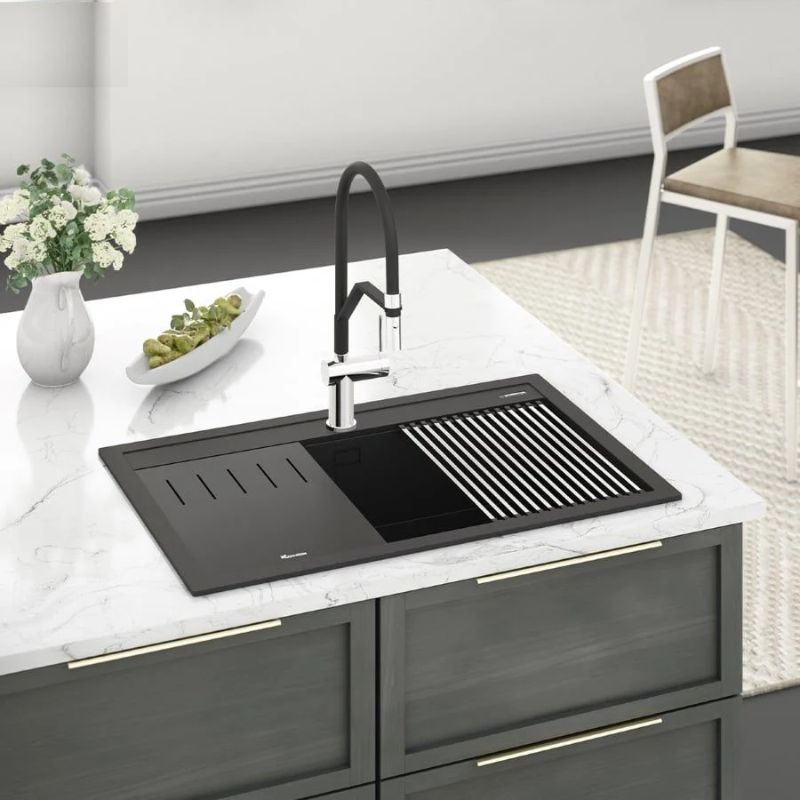 Ảnh chậu rửa bát đá 1 hố Konox Terra 860S Ảnh chậu rửa bát đá 1 hố Konox Terra 860S