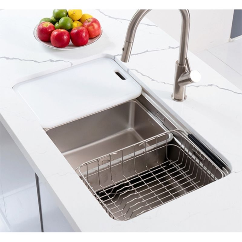 Ảnh chậu rửa bát inox 1 hố Konox KN8347SU Dekor Ảnh chậu rửa bát inox 1 hố Konox KN8347SU Dekor